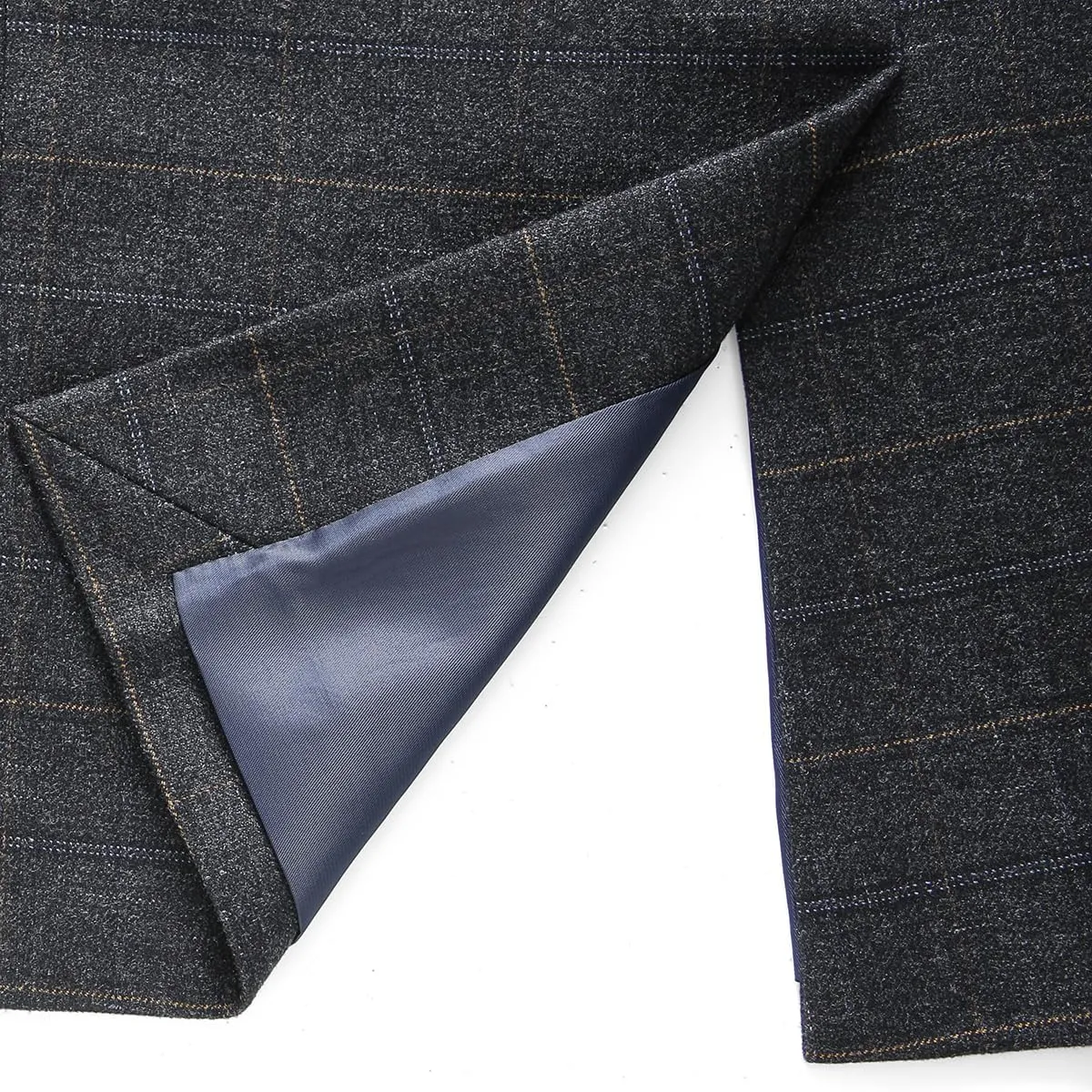Mens Plaid Blazer Sports Coat Casual Slim Fit Checkered Blazer for Men Wedding