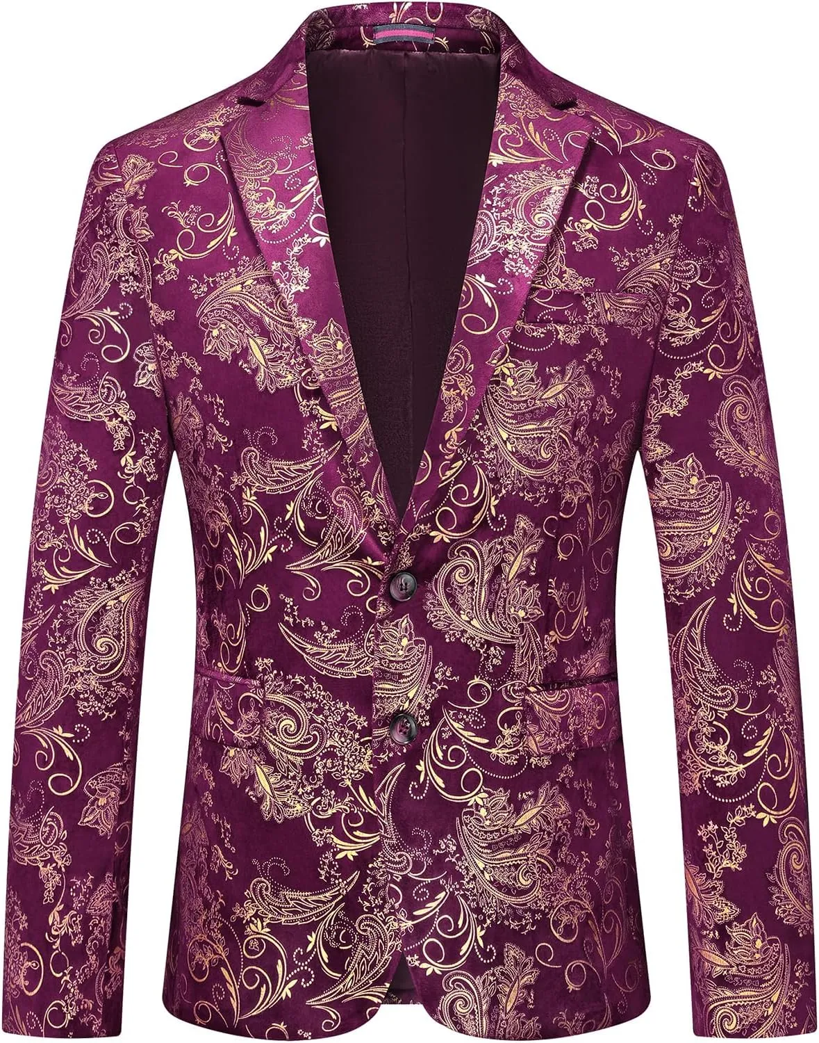 Mens Slim Fit Suits 2 Piece Tuxedo Suit for Men Shiny Prom Dinner Party Blazers Jacket and Pants