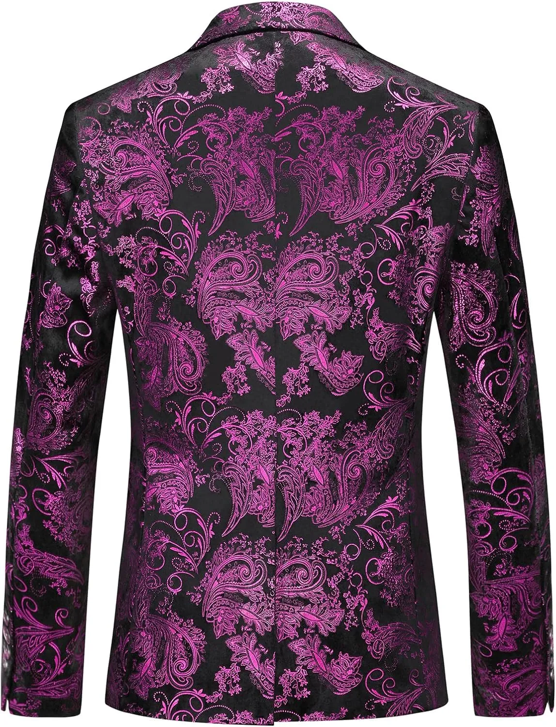 Mens Slim Fit Suits 2 Piece Tuxedo Suit for Men Shiny Prom Dinner Party Blazers Jacket and Pants