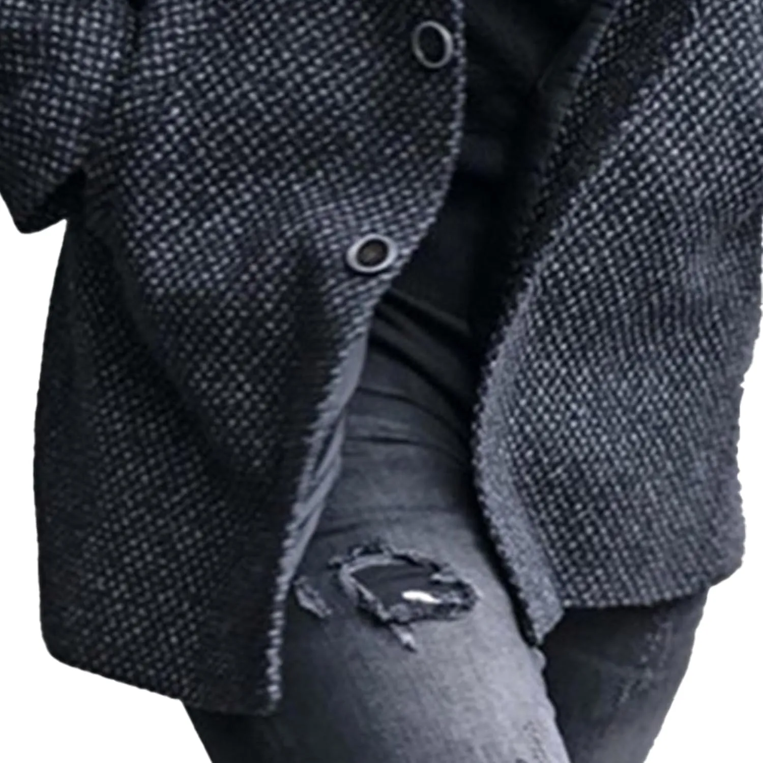 Mens Stand Collar Plaid Suit Coats Button Casual Business Sport Coats Lightweight Winter Slim Fit Suit Jacket