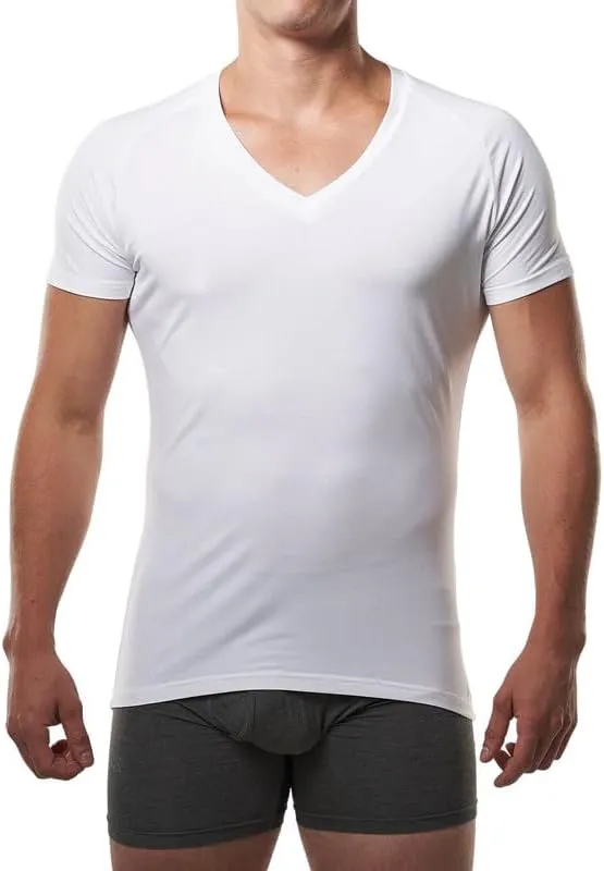 Mr. Davis Comfort Fit Premium Bamboo Viscose Tailored Cut Stylish V Neck Men's Undershirt 3 Pack