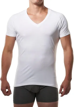Mr. Davis Comfort Fit Premium Bamboo Viscose Tailored Cut Stylish V Neck Men's Undershirt 3 Pack