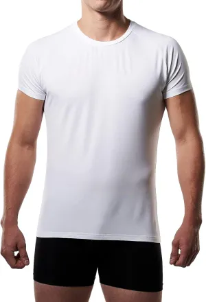 Mr. Davis Men's Bamboo Viscose Tailored Cut Crew Neck Undershirt