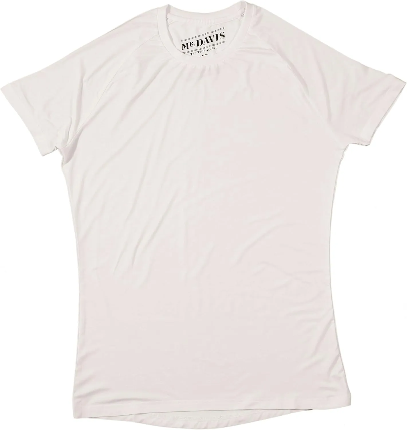 Mr. Davis Men's Bamboo Viscose Tailored Cut Crew Neck Undershirt