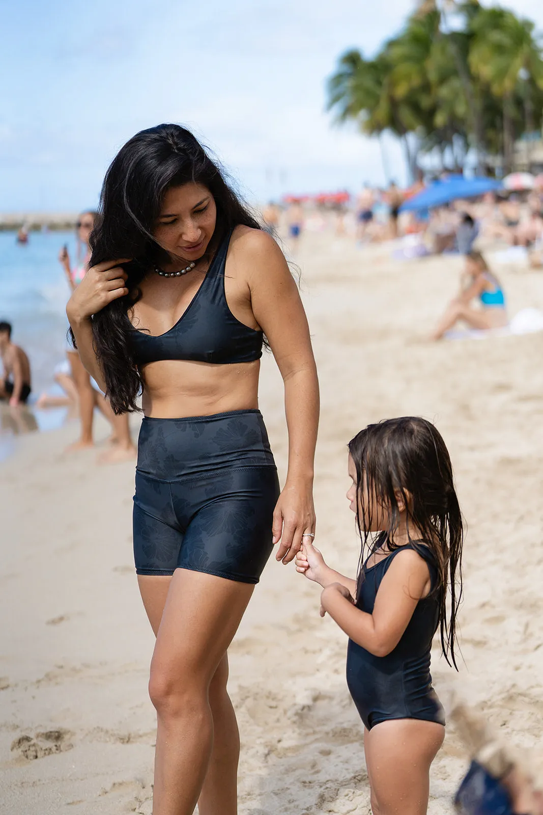 NEW | The Whine High-Waisted Swim Shorts | Quick-Dry, Double-Lined Compression with Extended Waist Support | Ka P Hiwa