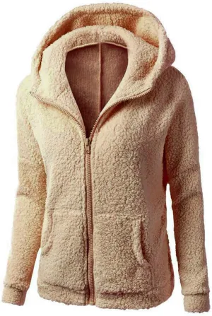 Winter Coats for Women 2024 Lightweight Fleece Lined Zip Up Coats Comfy Warm Plus Size Sherpa Jackets with Pockets