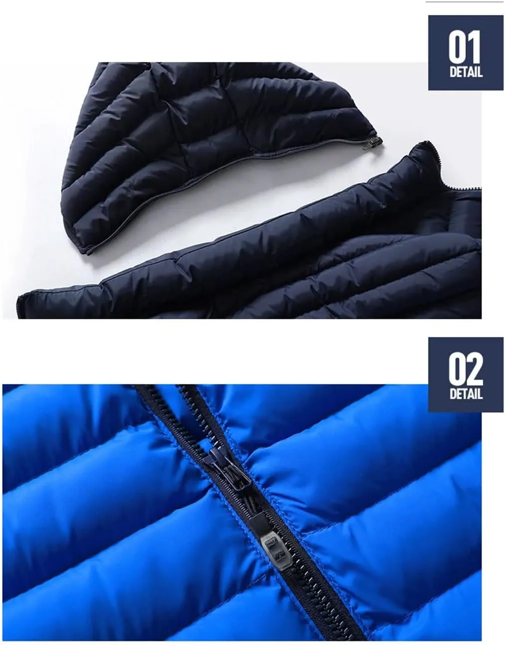 Winter Mens Hooded Coats Sleeveless Jacket Mens Down Vest Warm Thick Cotton-Padded Work Waistcoat Male Vest