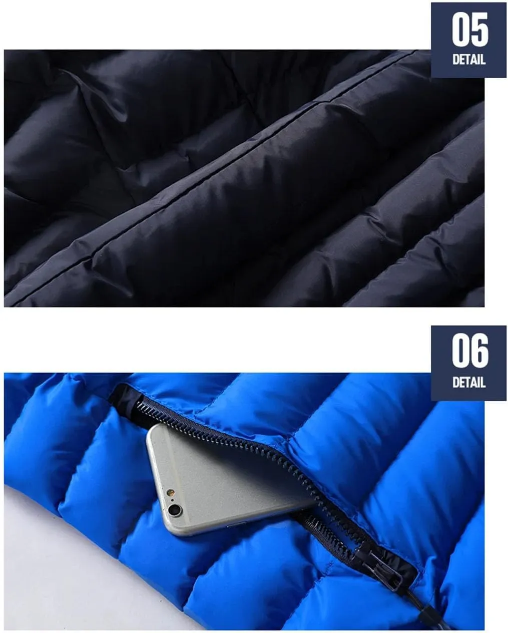 Winter Mens Hooded Coats Sleeveless Jacket Mens Down Vest Warm Thick Cotton-Padded Work Waistcoat Male Vest