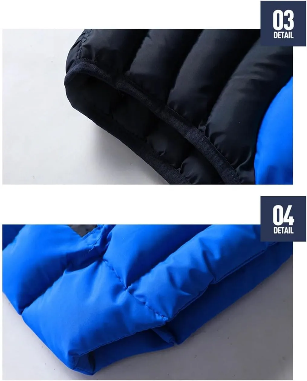 Winter Mens Hooded Coats Sleeveless Jacket Mens Down Vest Warm Thick Cotton-Padded Work Waistcoat Male Vest
