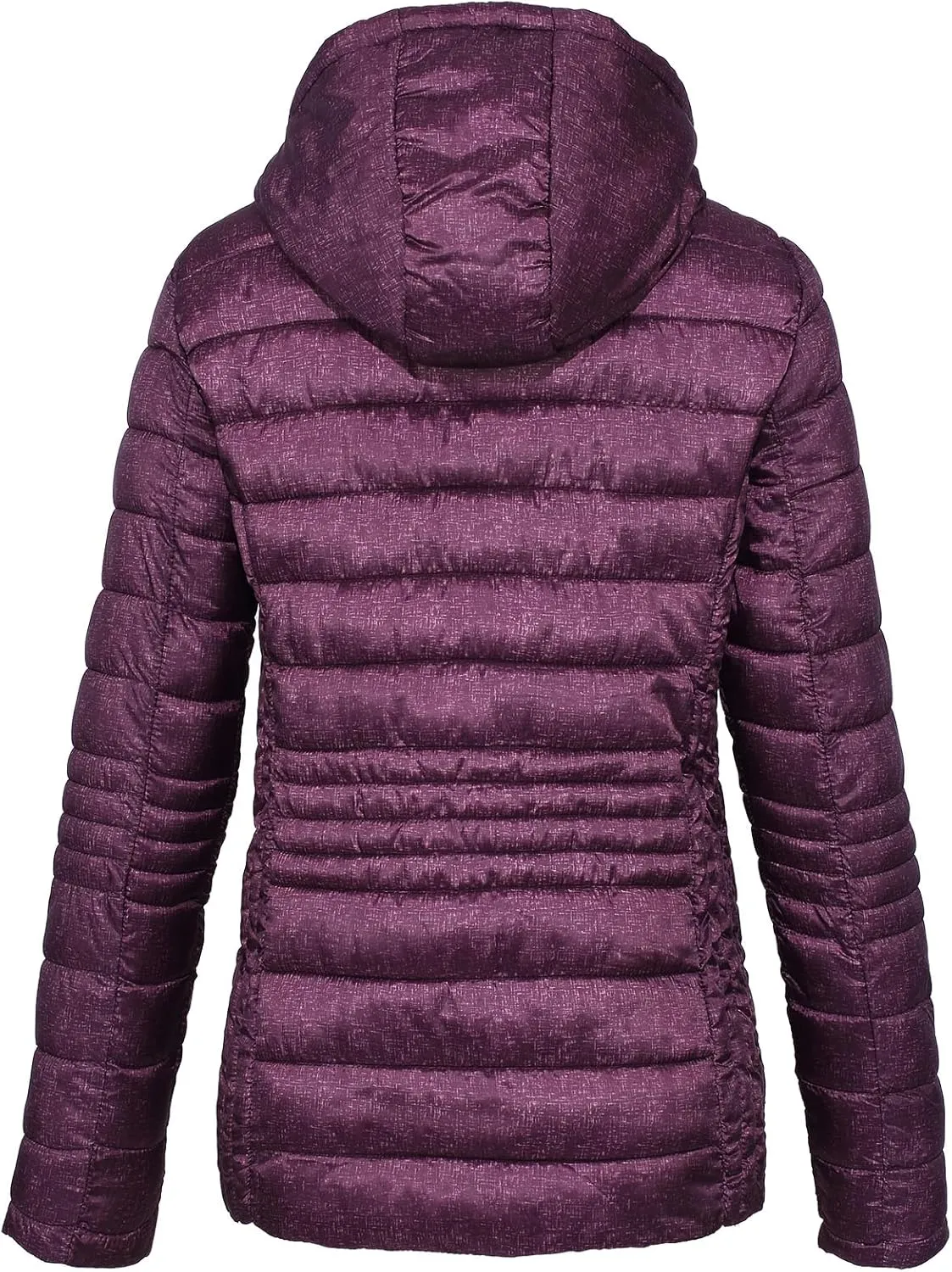 Women's Lightweight Puffer Jacket Quilted Winter Coats with Detachable Hood