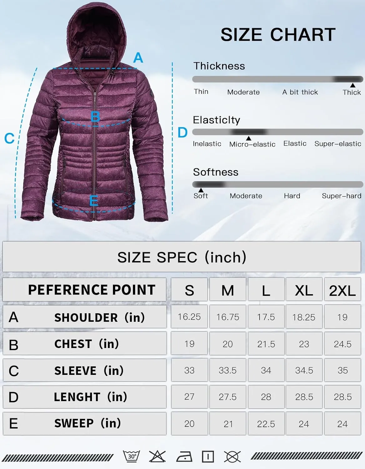 Women's Lightweight Puffer Jacket Quilted Winter Coats with Detachable Hood