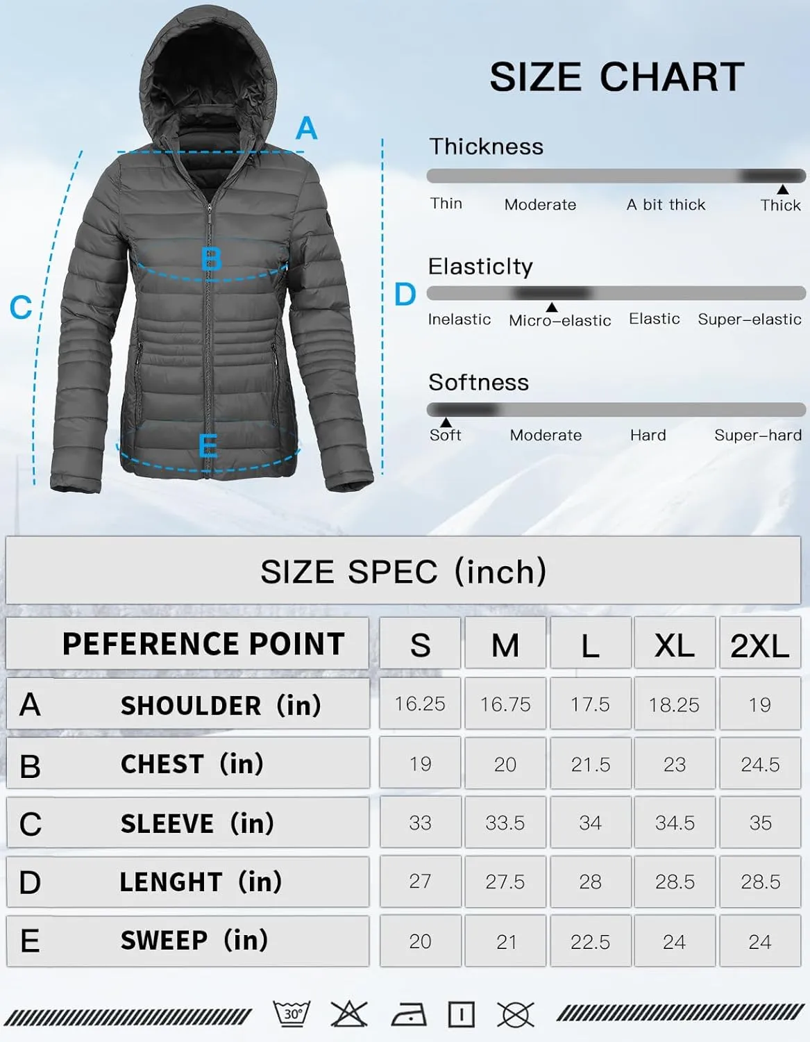Women's Lightweight Puffer Jacket Quilted Winter Coats with Detachable Hood