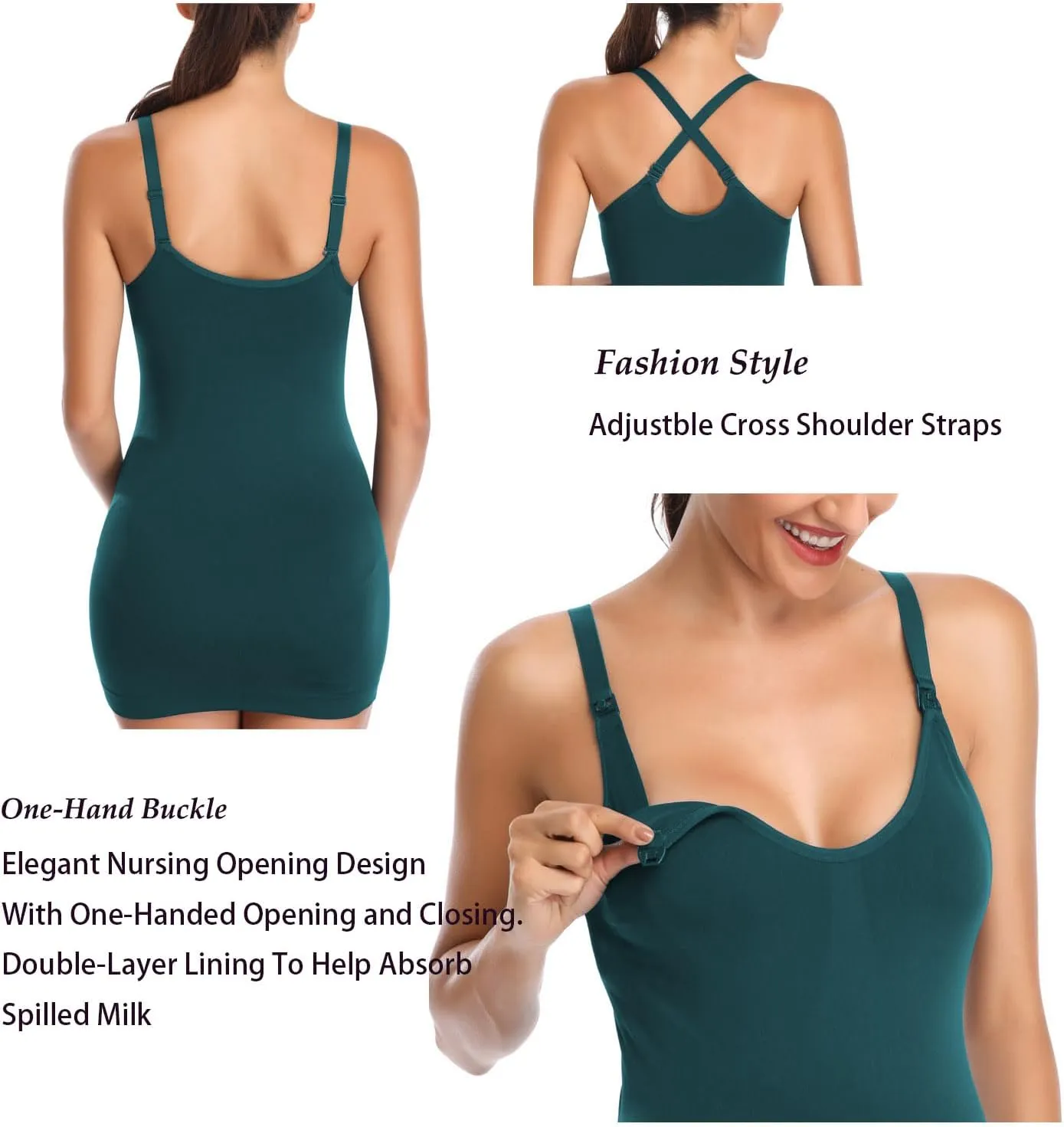Womens Seamless Nursing Tank Tops for Women Breastfeeding Maternity Cami Bra