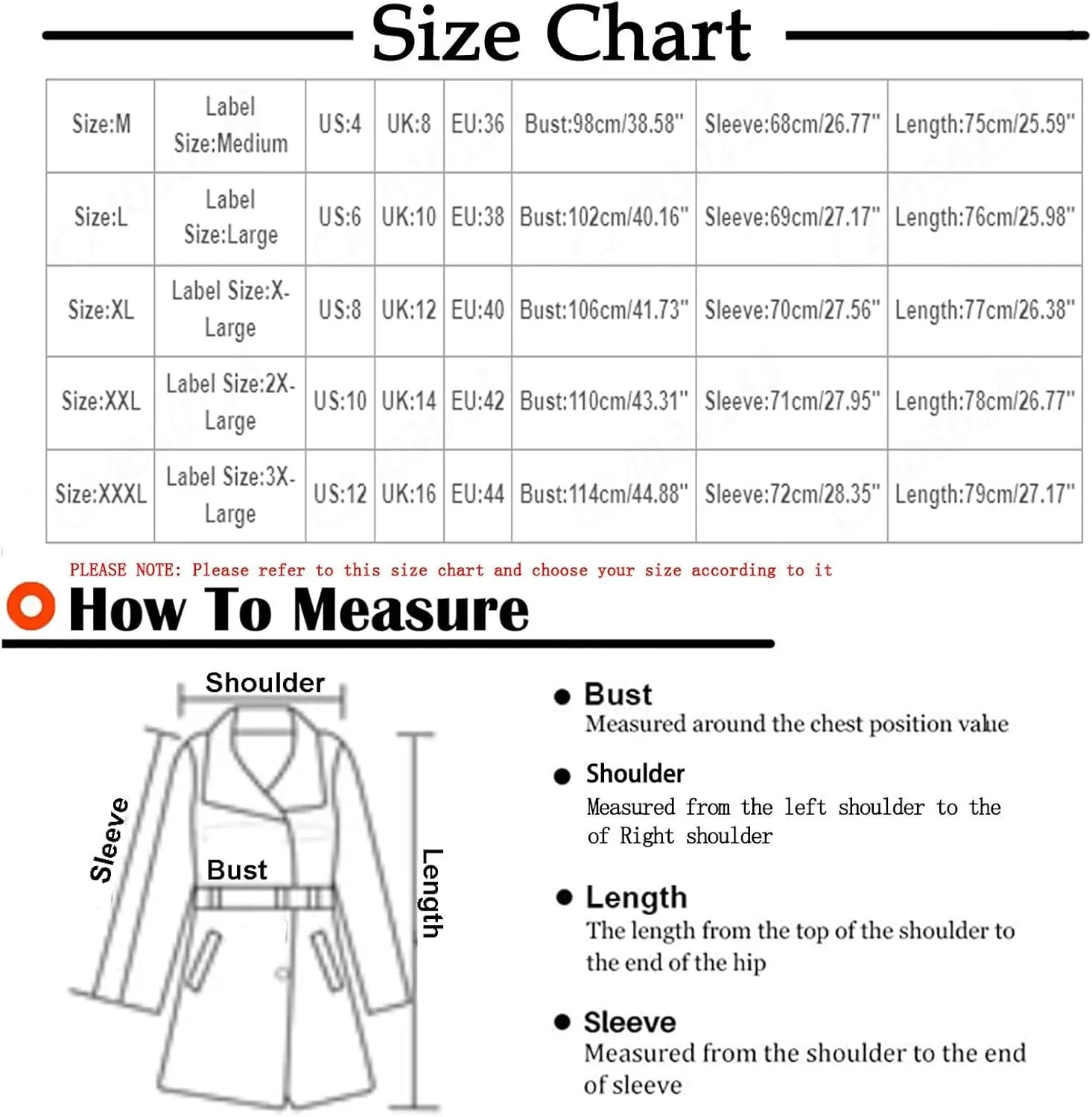 Womens Trench Coat Double-Breasted Long Winter Coats Lightweight Casual Notch Lapel Pea Coats Windbreaker
